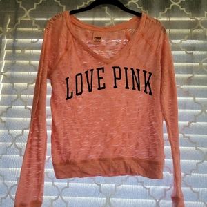 Pink Victoria's secret long sleeve (xs)